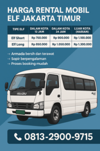 harga rental mobil elf jakarta timur