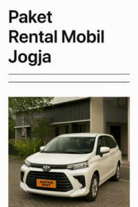 paket rental mobil jogja