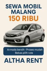 Sewa mobil Malang 150 Ribu